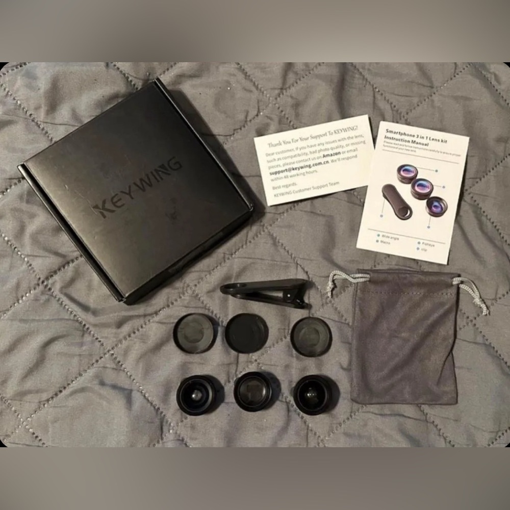 Keywing Phone Cameras x3 lense, Phone Lenses Kit IPhone, Android, & Samsung
